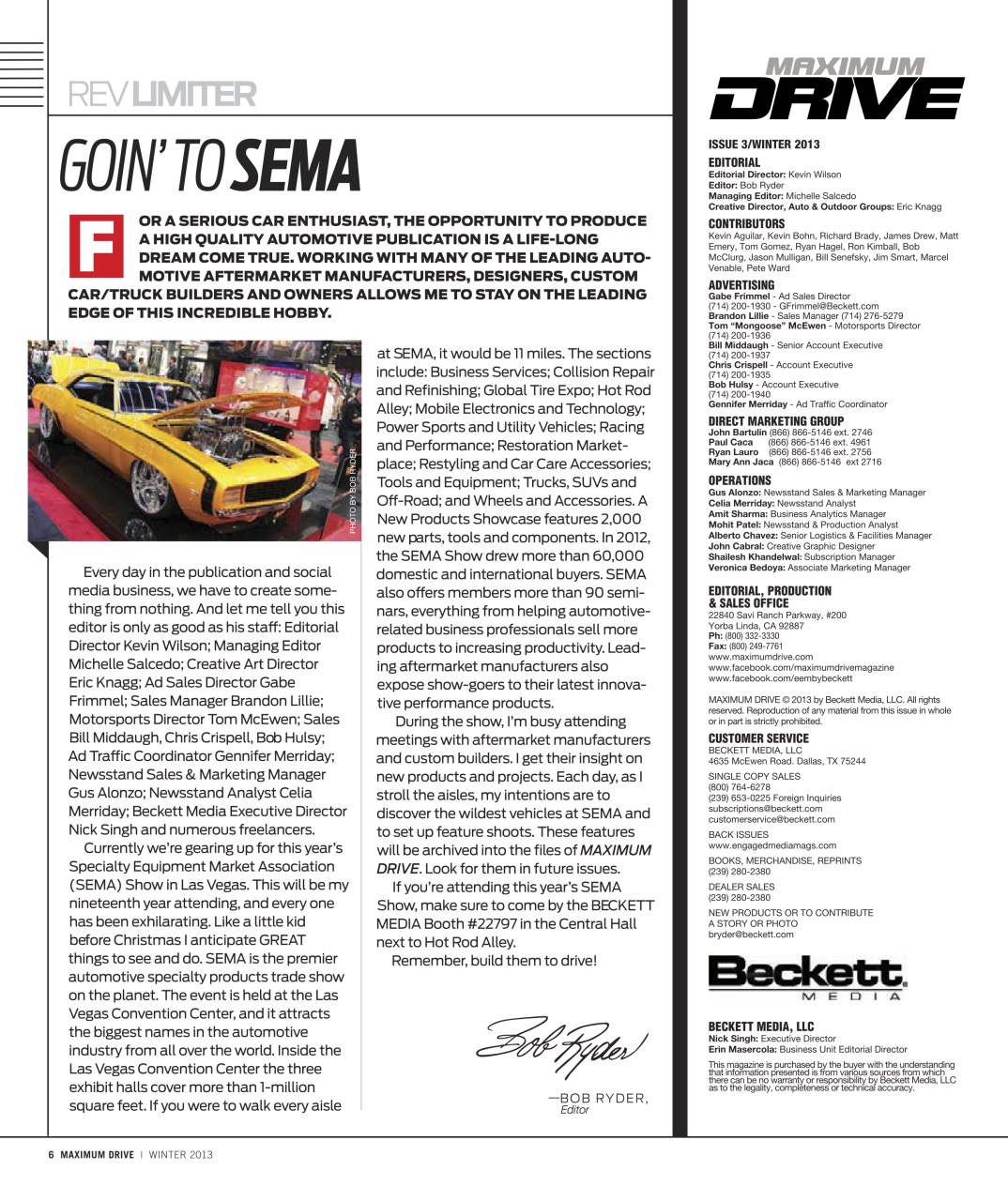 Maximum Drive Preview Pages