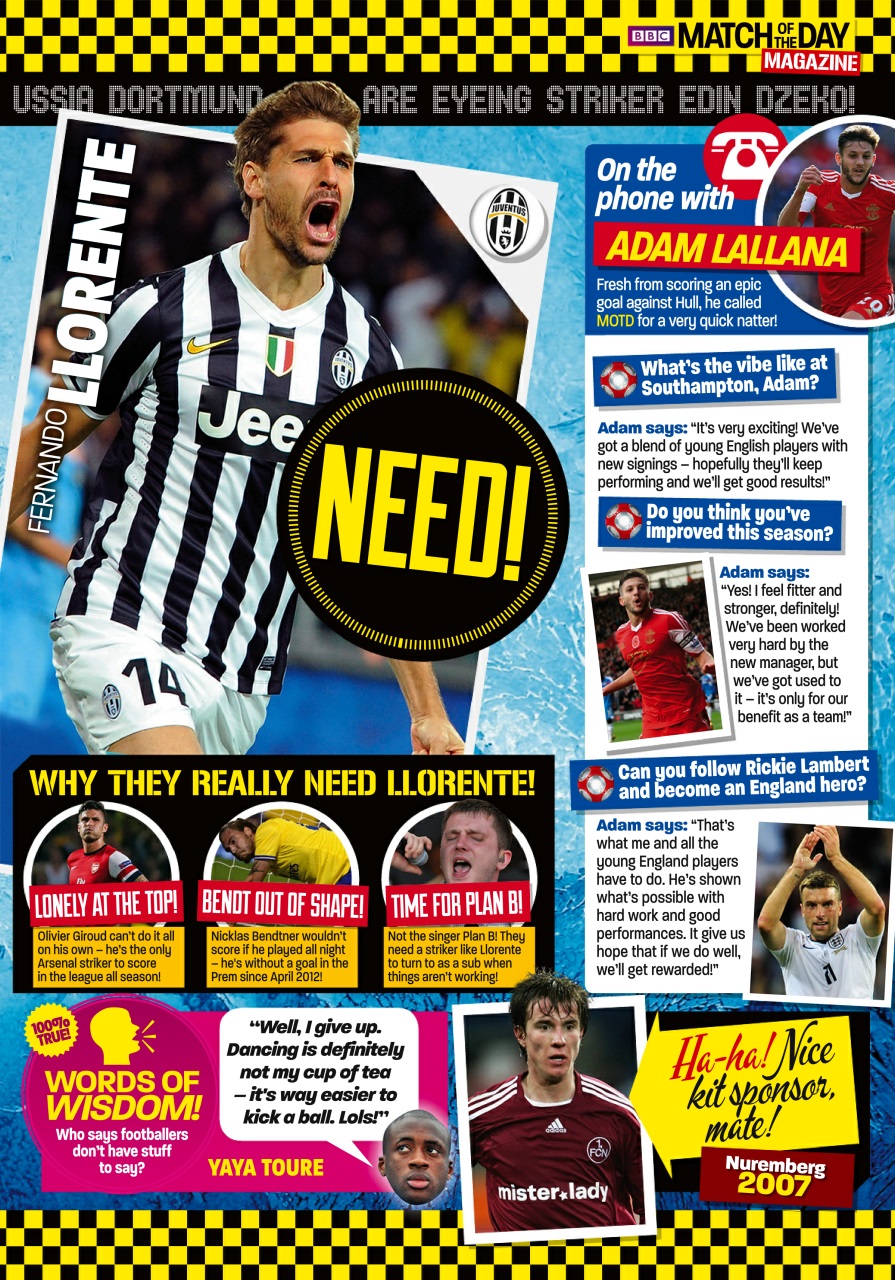 Match of the Day Preview Pages