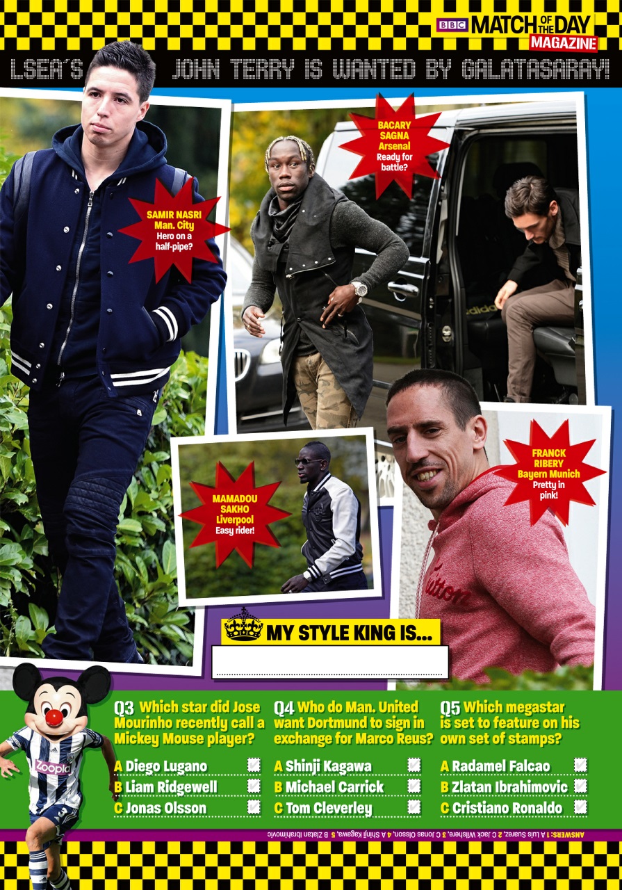 Match of the Day Preview Pages