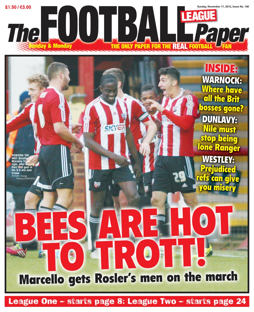 The Football League Paper Preview Pages