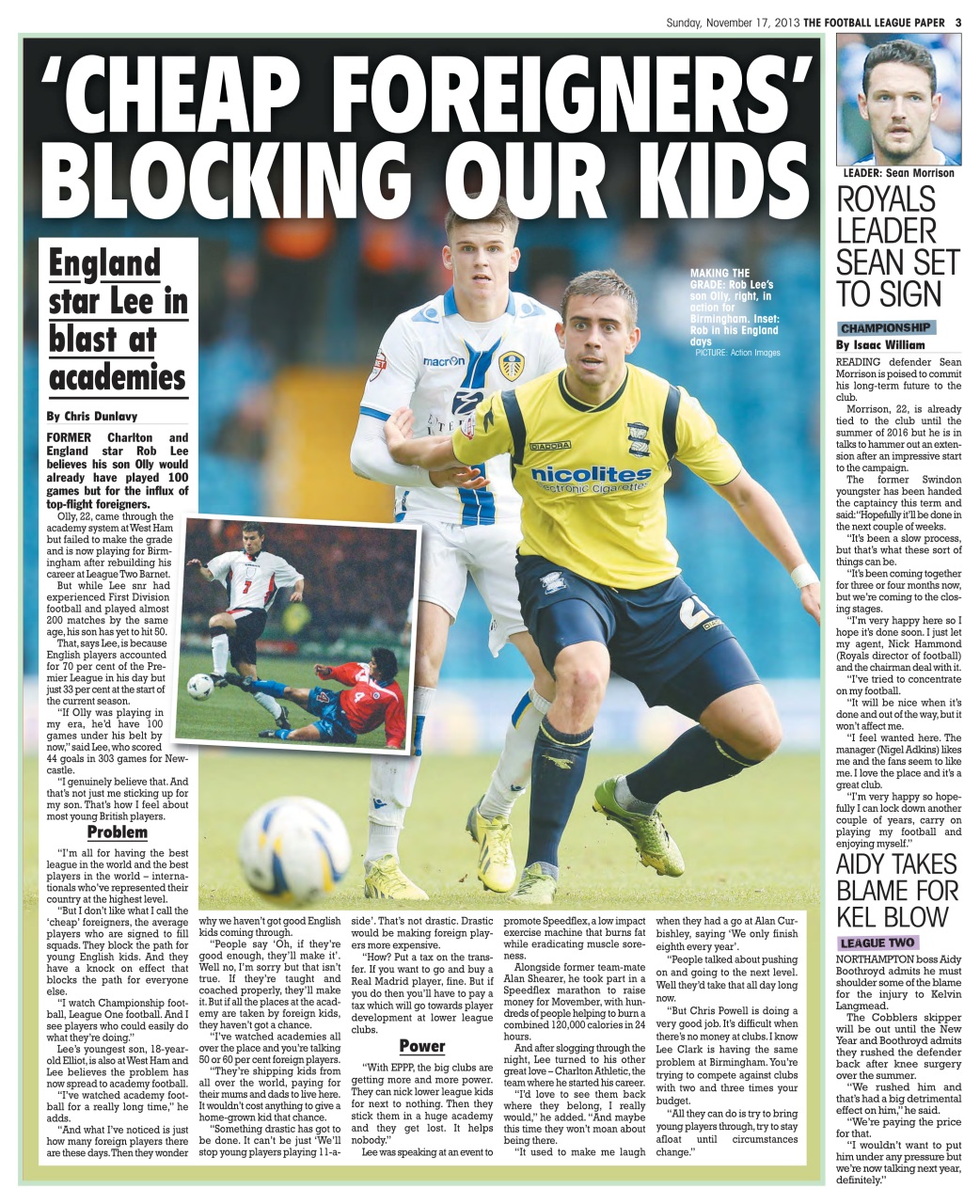 The Football League Paper Preview Pages
