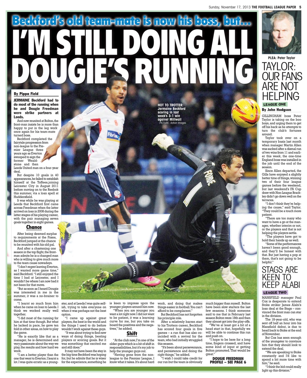 The Football League Paper Preview Pages