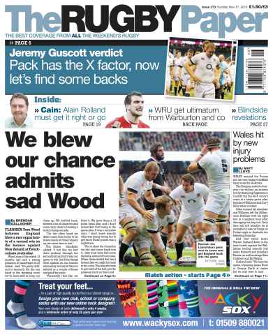 The Rugby Paper issue 17th November 2013