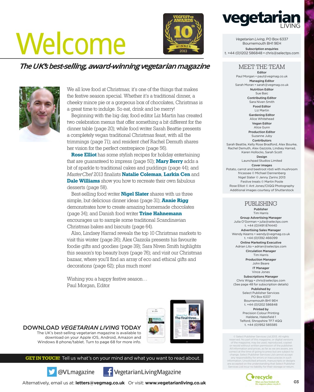 Vegetarian Living Preview Pages