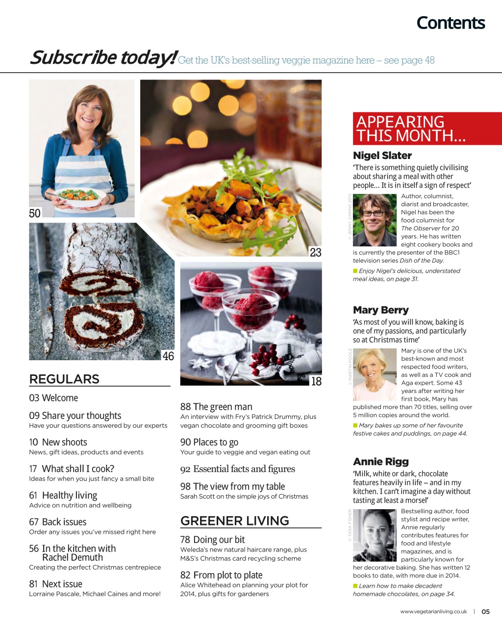Vegetarian Living Preview Pages