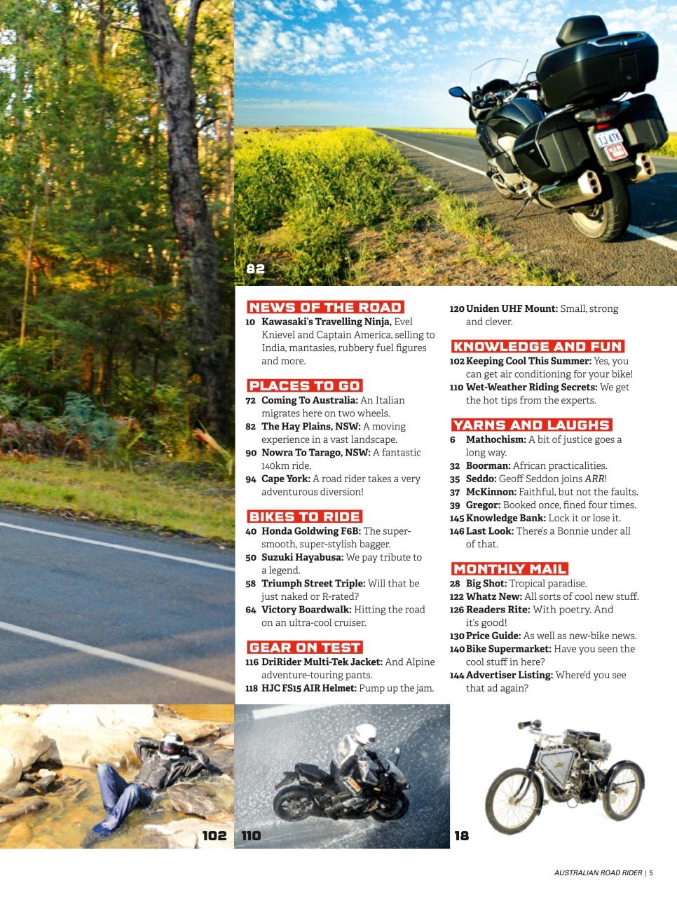 Australian Road Rider Preview Pages