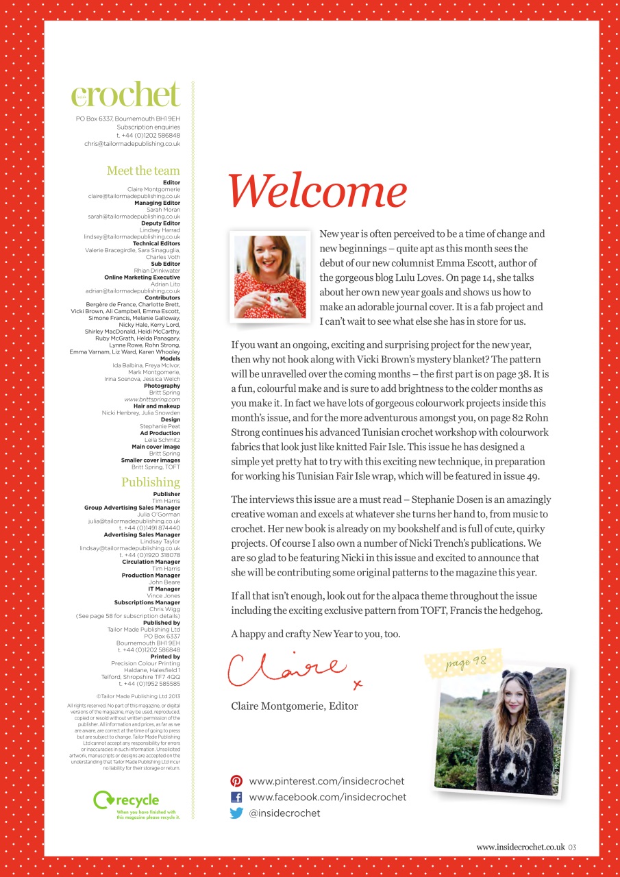 Inside Crochet Preview Pages