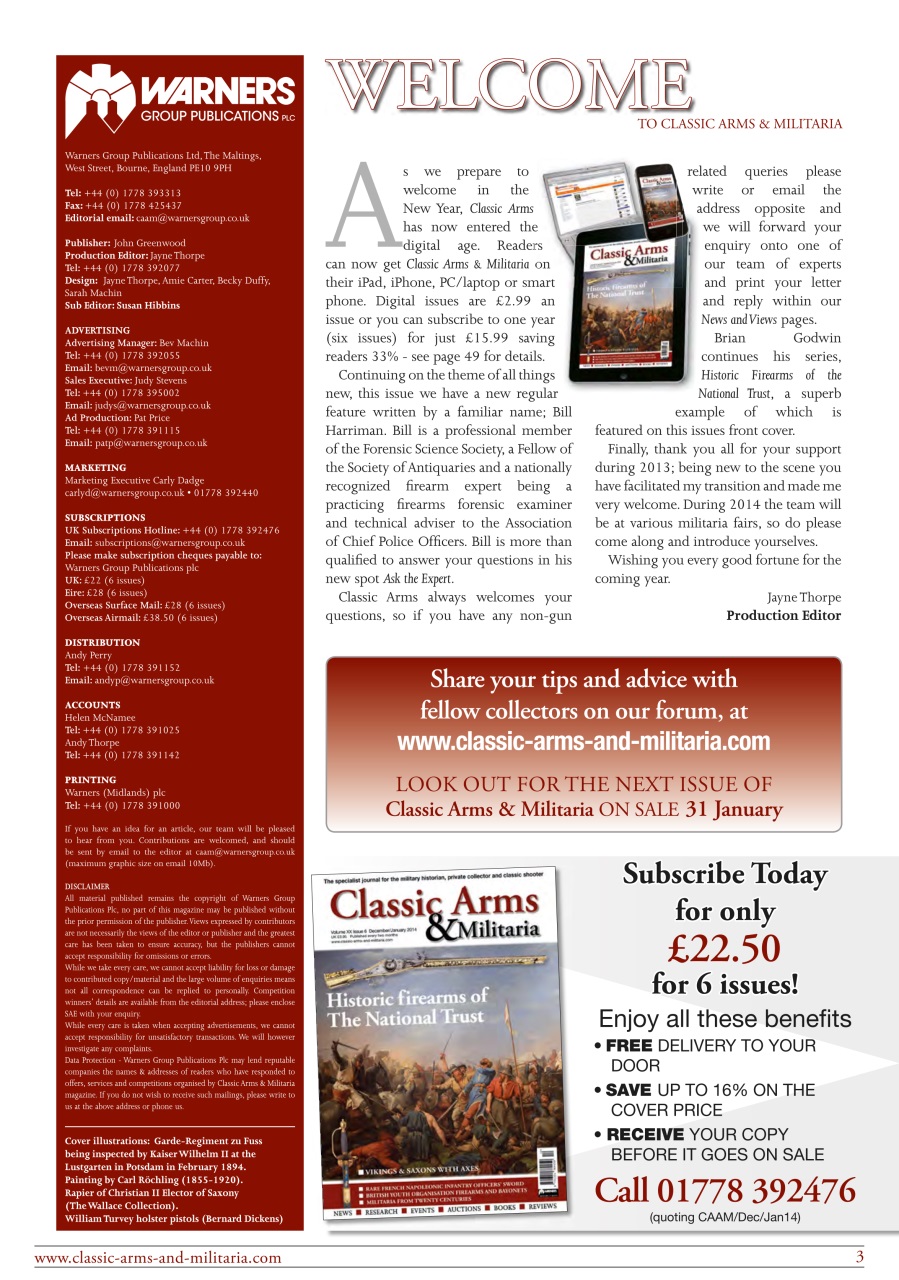 Classic Arms & Militaria Preview Pages