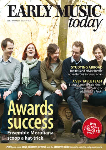Early Music Today issue June -July - Aug 2011