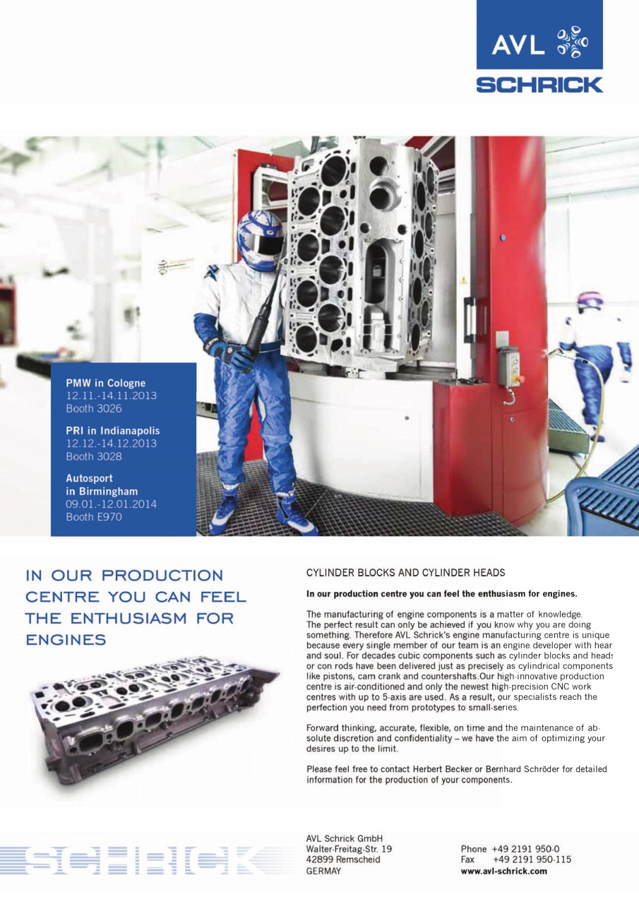 Race Engine Technology Preview Pages