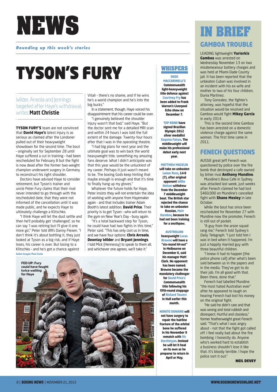 Boxing News Preview Pages