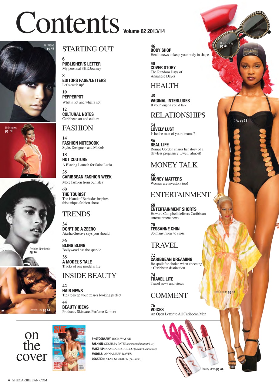 She Caribbean Preview Pages