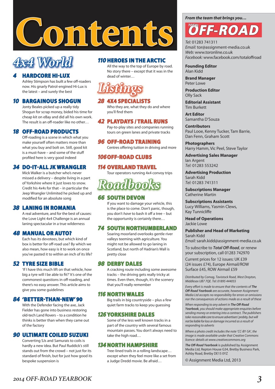 Overlander 4X4 Preview Pages