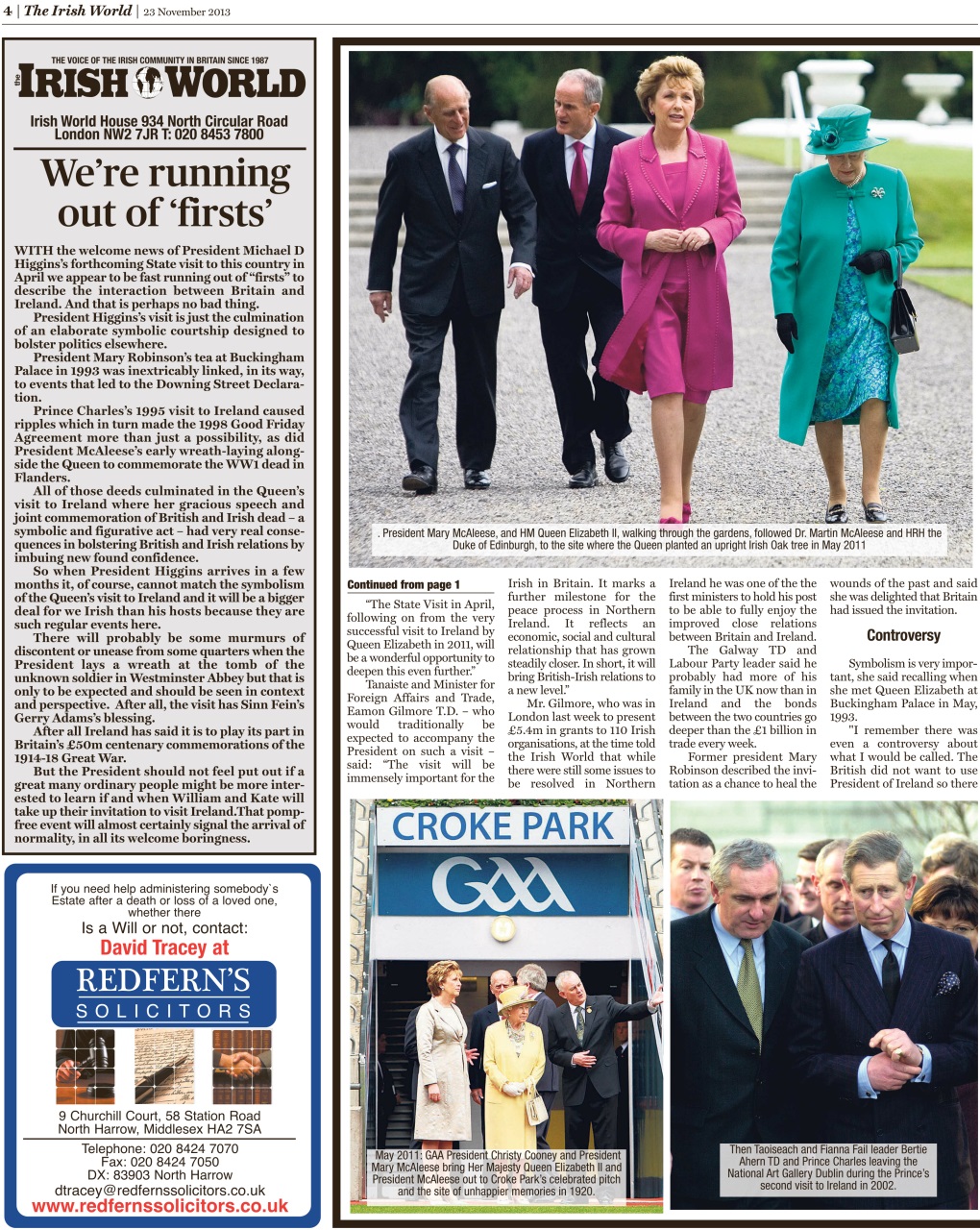 Irish World Preview Pages