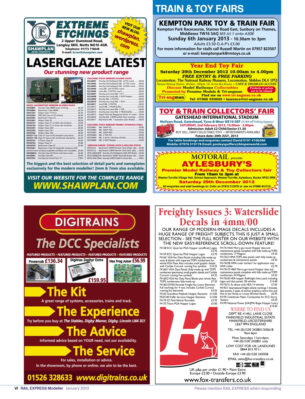 Rail Express Preview Pages