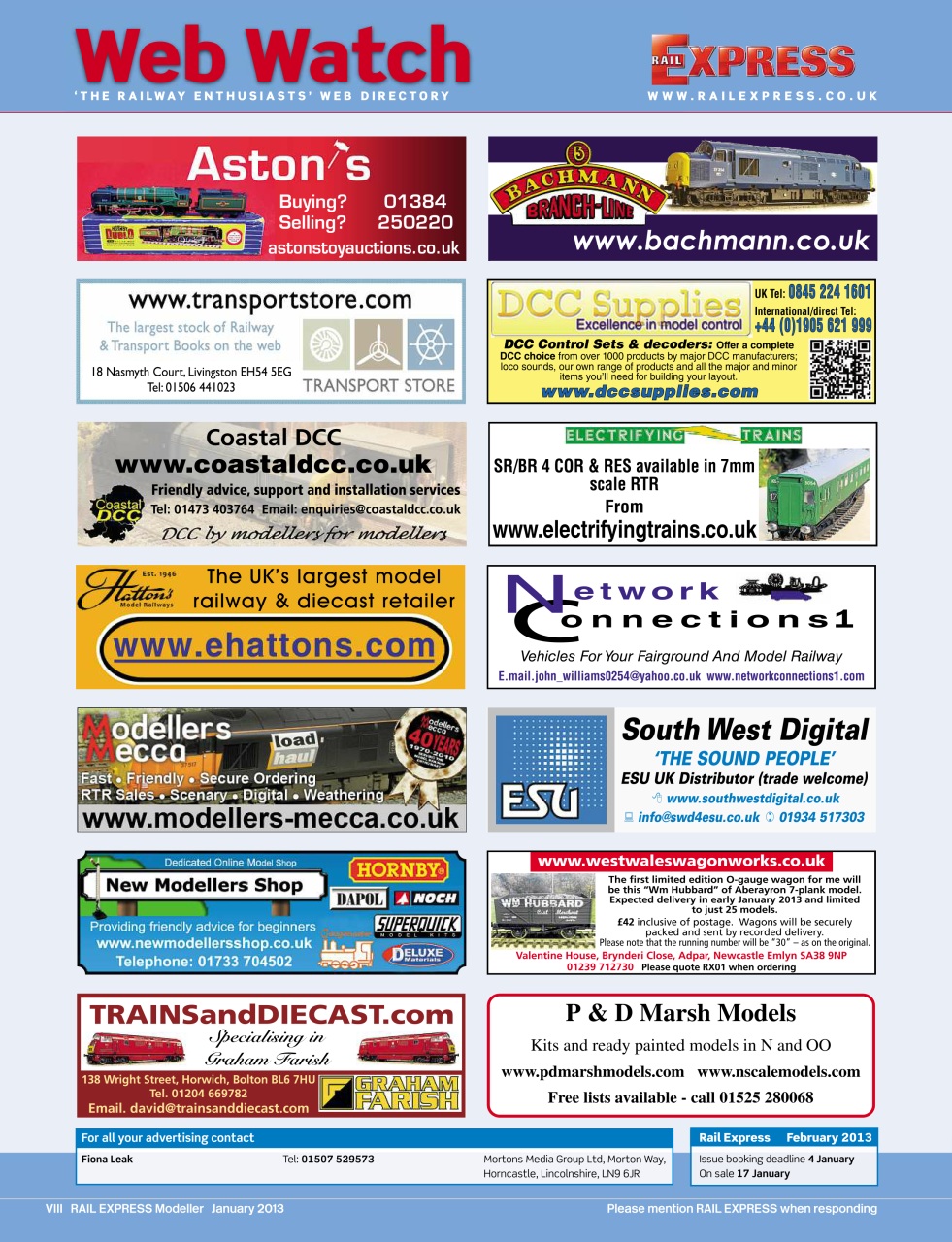 Rail Express Preview Pages