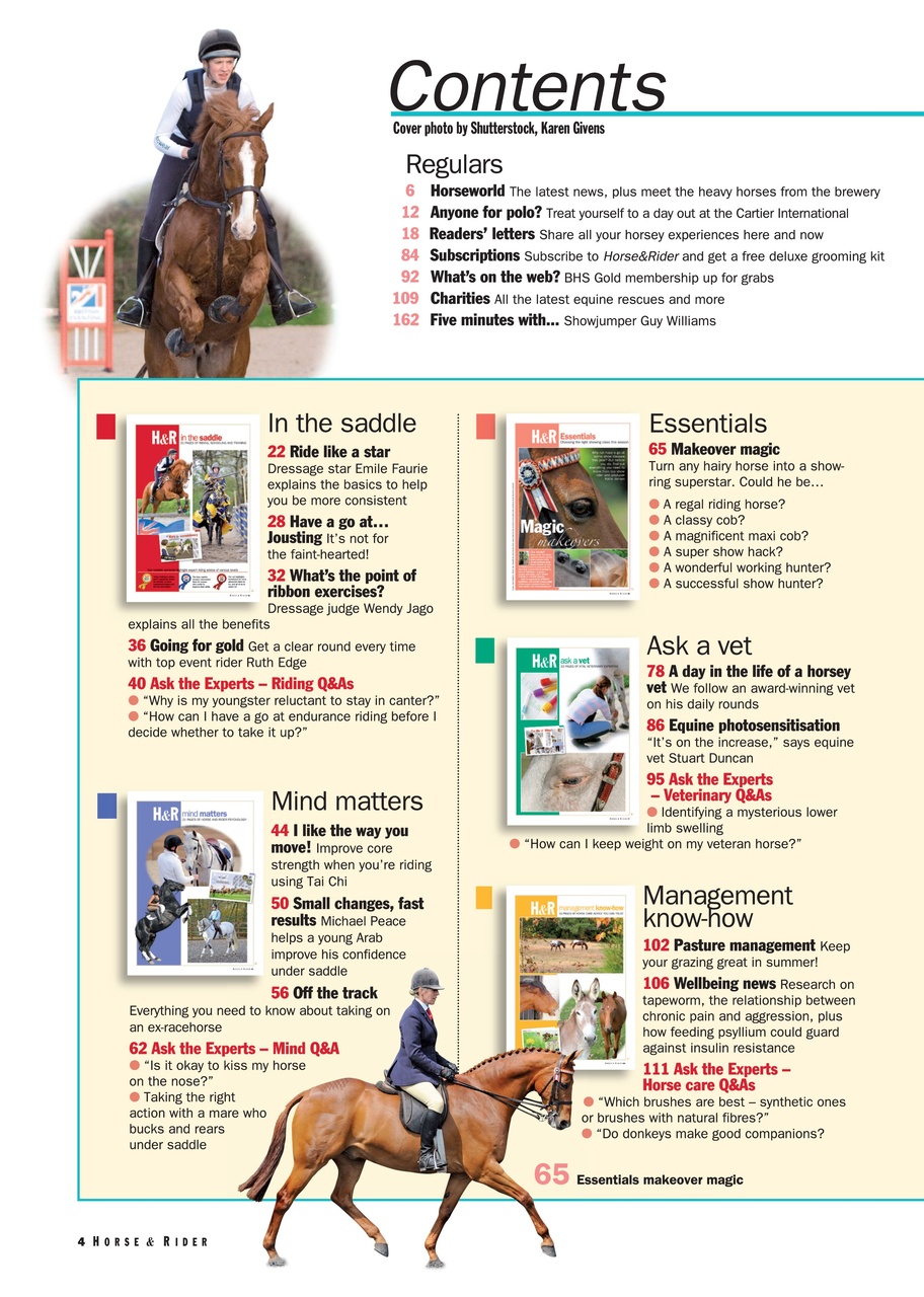 Horse&Rider Magazine - UK equestrian magazine for Horse and Rider Preview Pages
