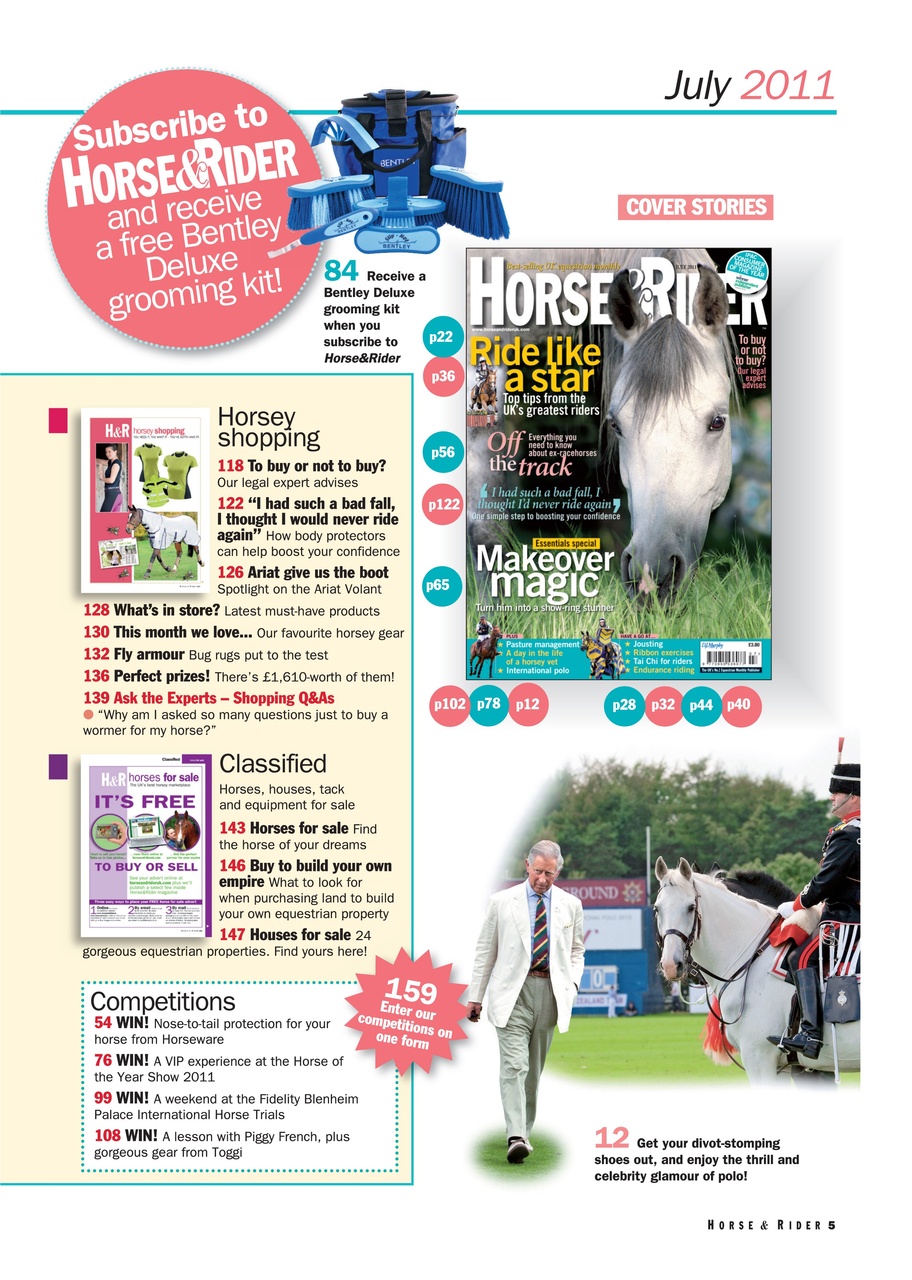 Horse&Rider Magazine - UK equestrian magazine for Horse and Rider Preview Pages