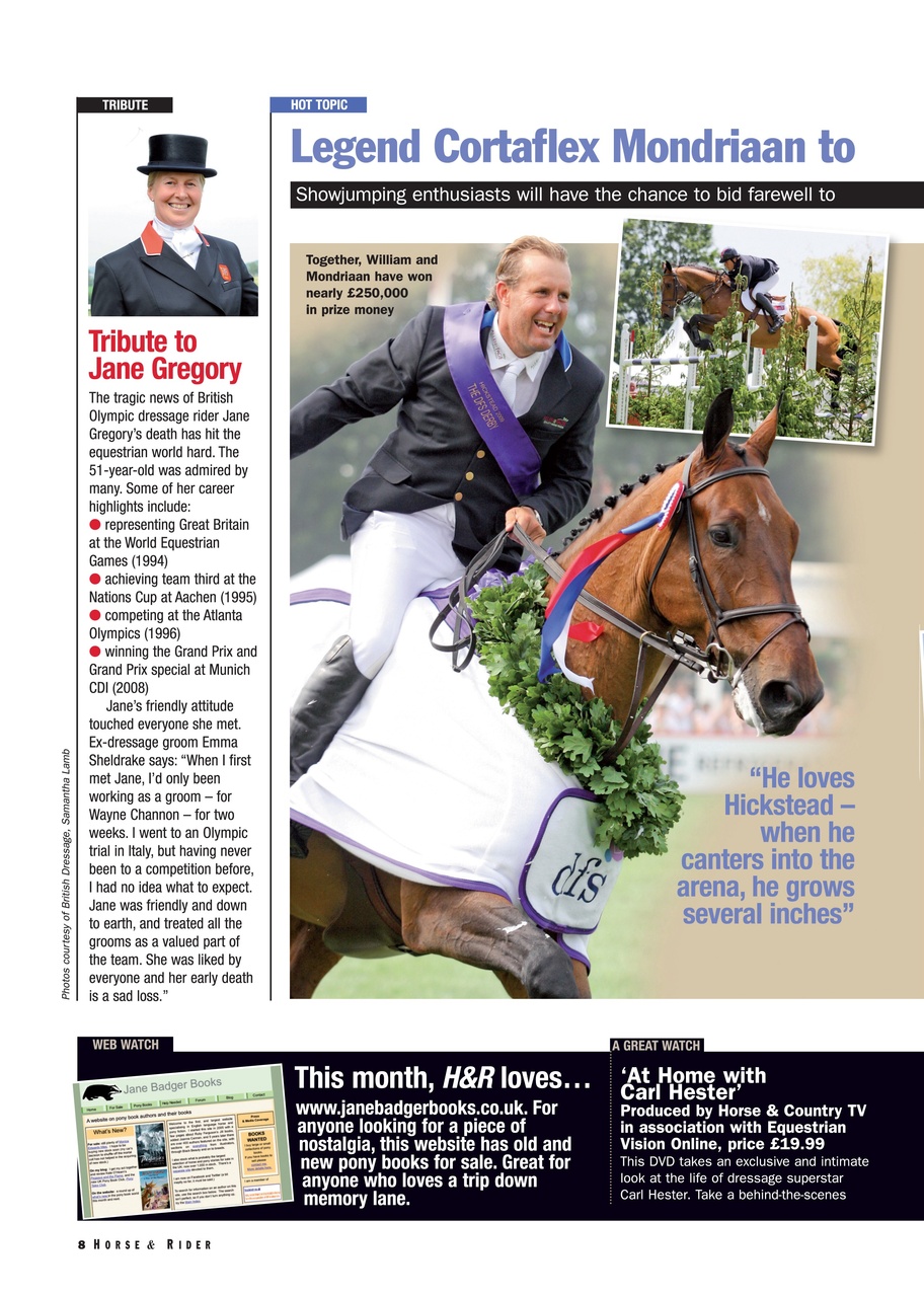 Horse&Rider Magazine - UK equestrian magazine for Horse and Rider Preview Pages