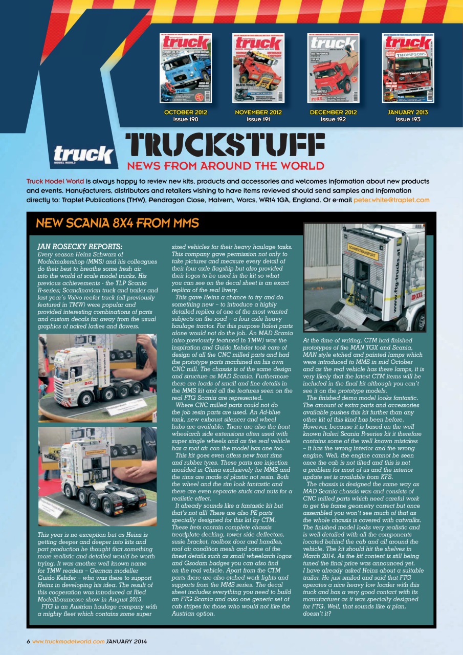 Model Car Truck Motorcycles World Preview Pages