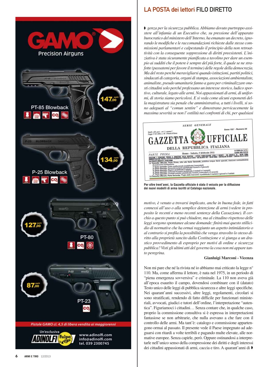 Armi E Tiro Preview Pages