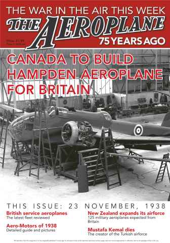 Aeroplane Weekly - The War in the Air 75 years ago issue *10 Canada to build Hampden 