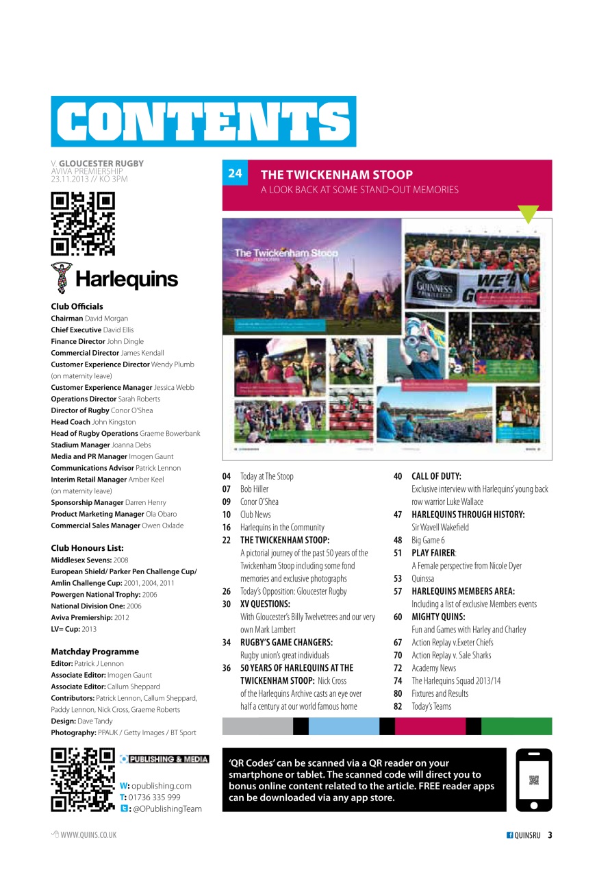 Harlequins Preview Pages