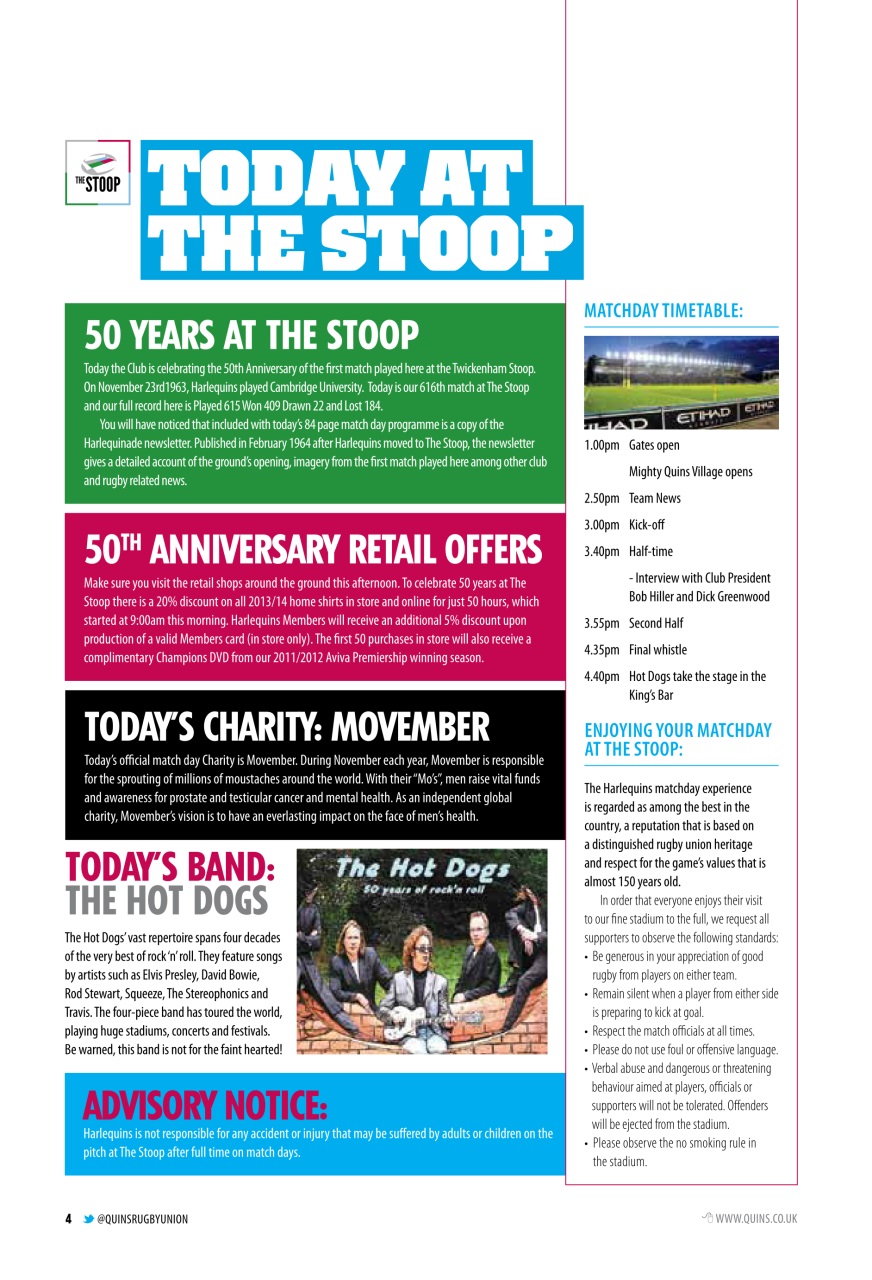 Harlequins Preview Pages