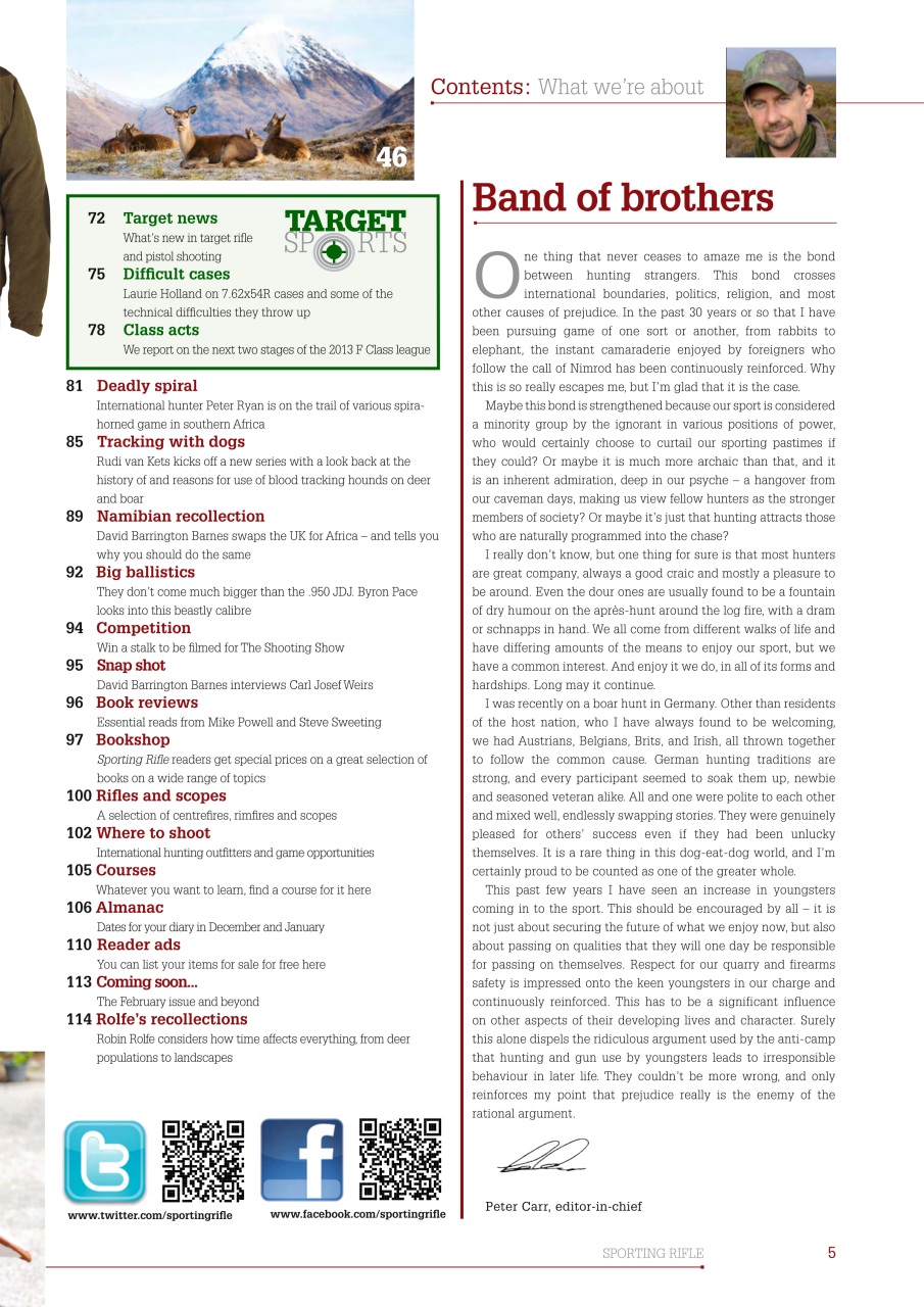 Sporting Rifle Preview Pages