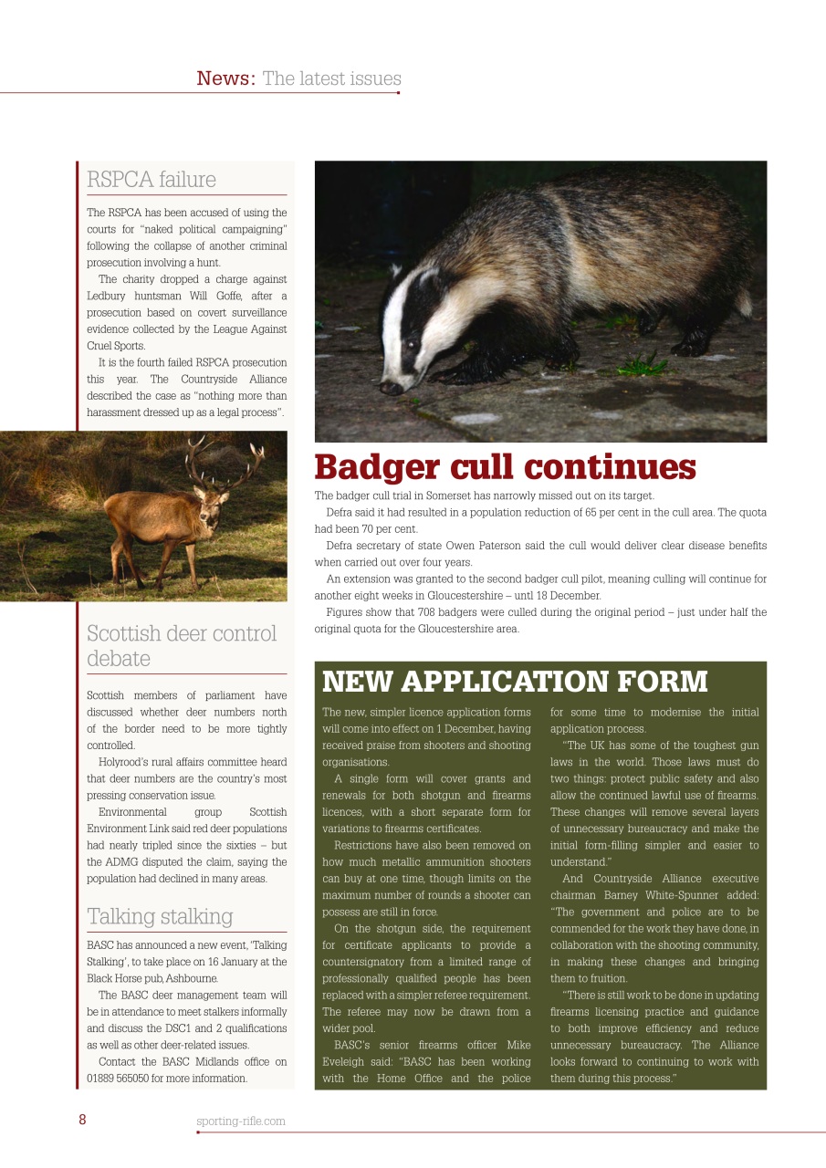 Sporting Rifle Preview Pages