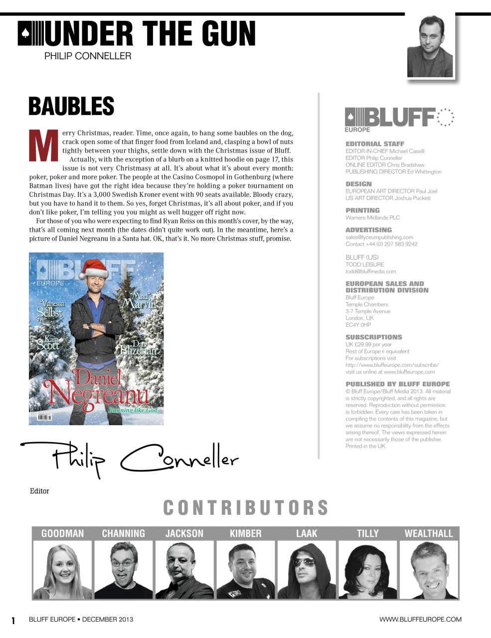 Bluff Europe Preview Pages