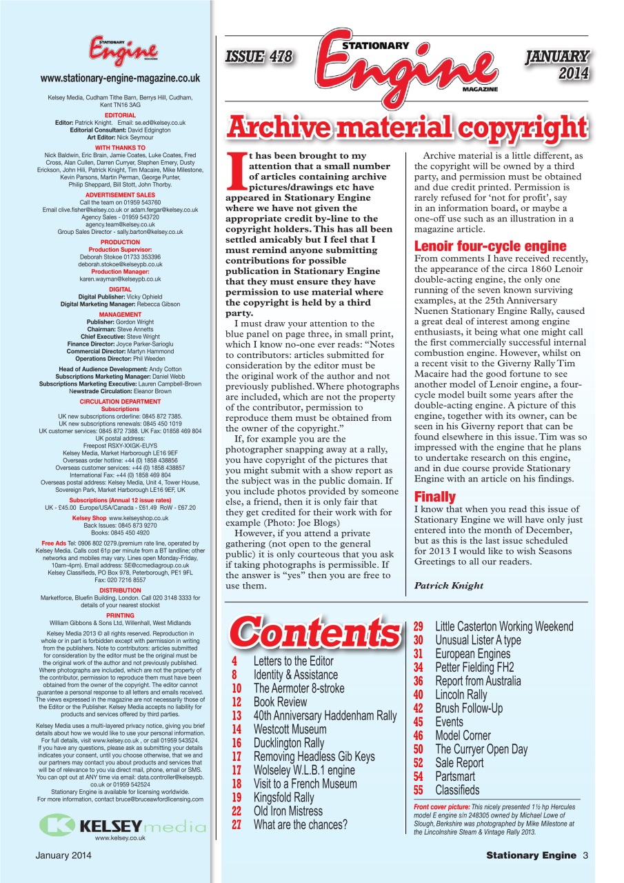 Stationary Engine Preview Pages