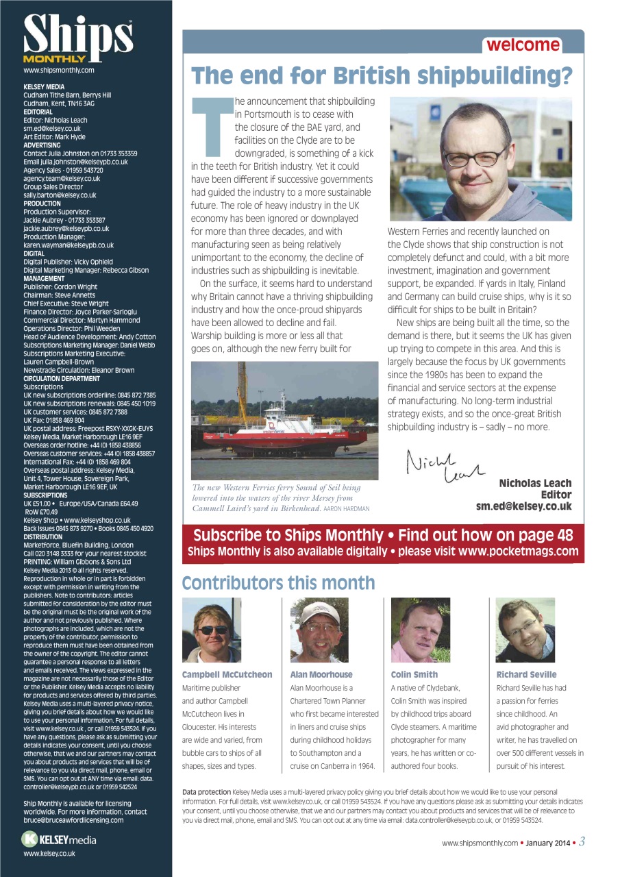 Ships Monthly Preview Pages