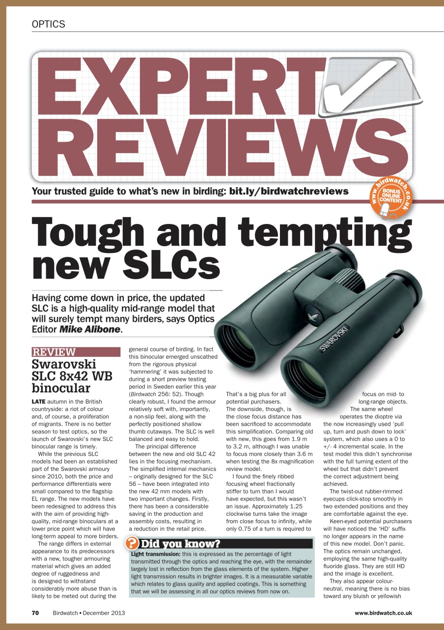 Birdwatch Magazine Preview Pages