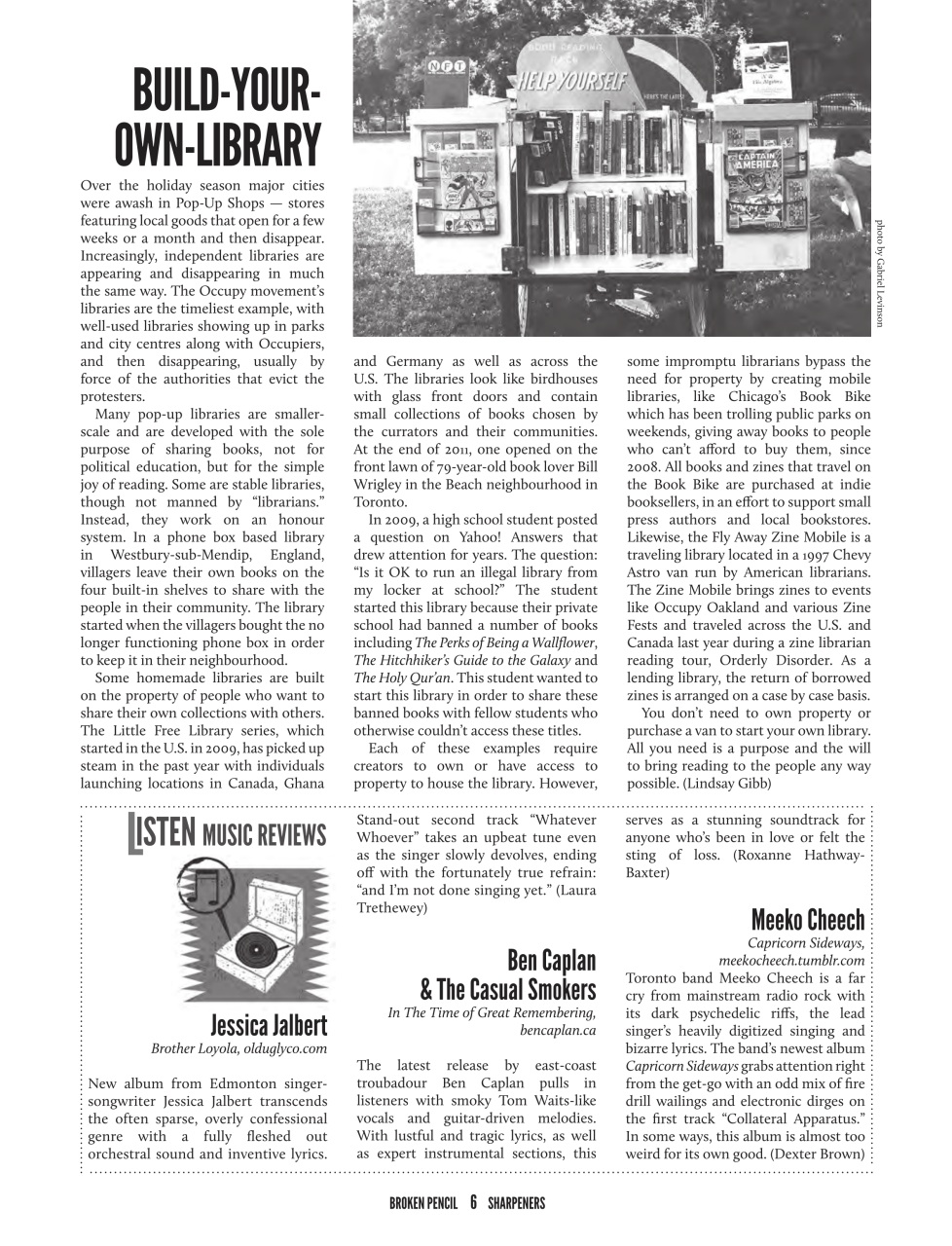 Broken Pencil Preview Pages