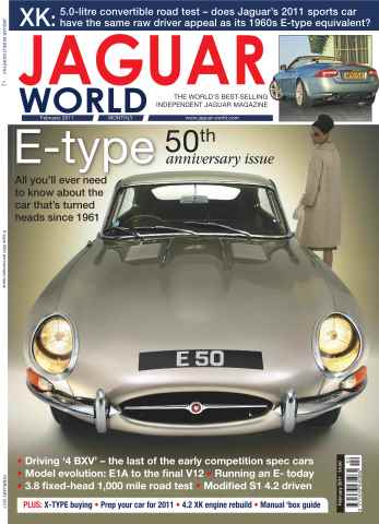 Jaguar World issue E-type 50th Anniversary Feb 2011