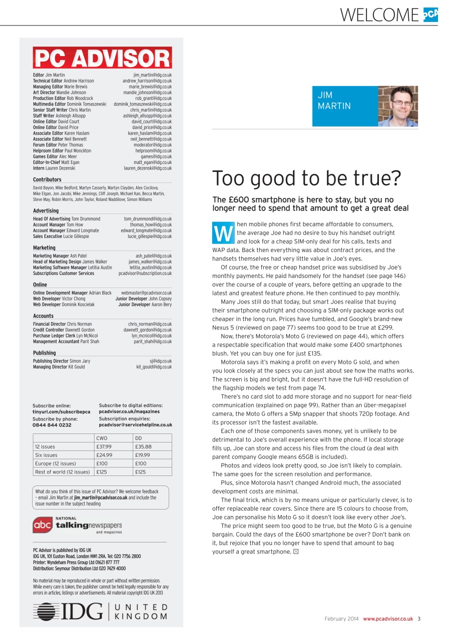 Tech Advisor Preview Pages