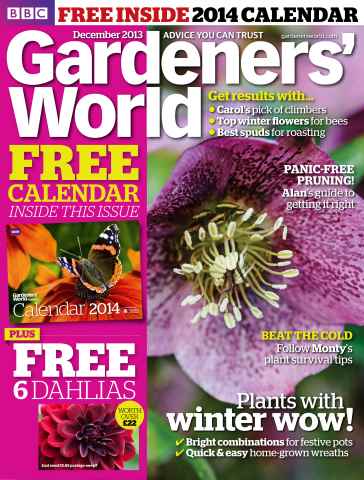 BBC Gardeners’ World Magazine issue December 2013