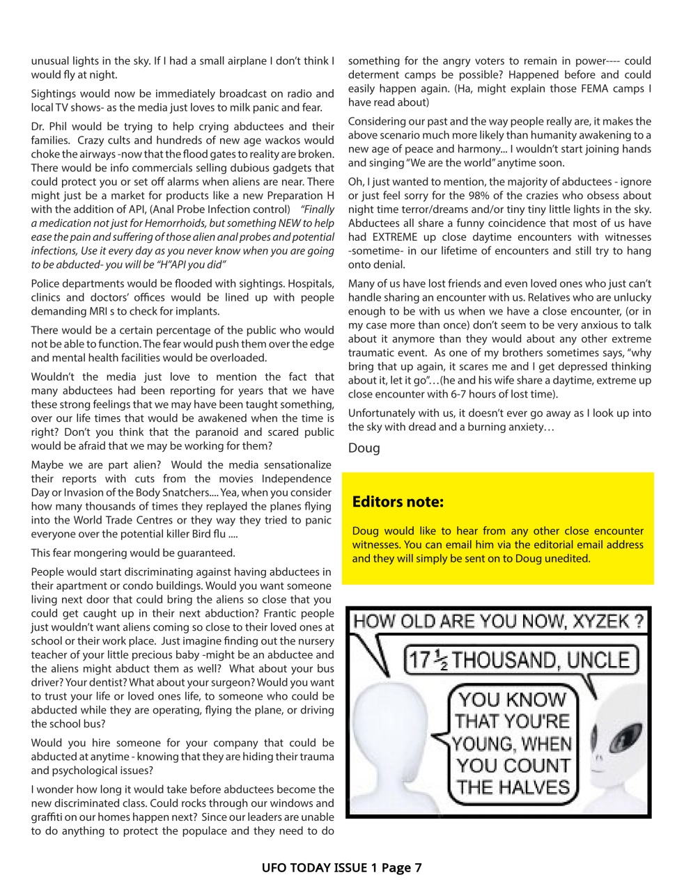 Haunted Magazine Preview Pages