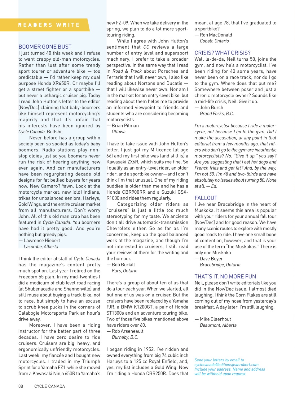 Cycle Canada Preview Pages