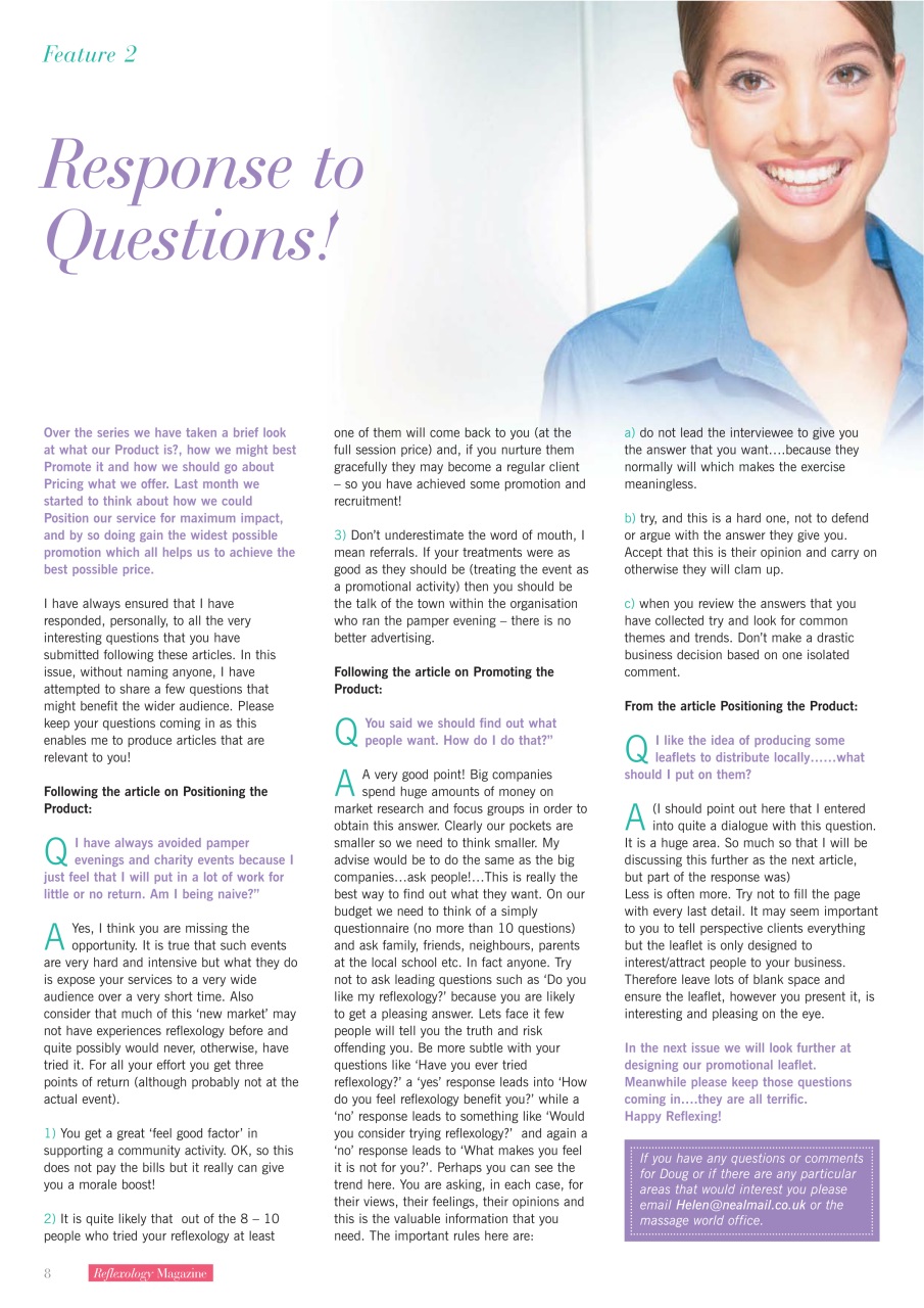 Massage World Preview Pages