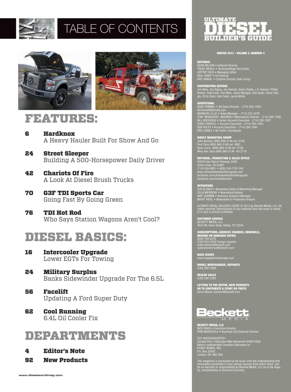 Ultimate Diesel Builders Guide Preview Pages