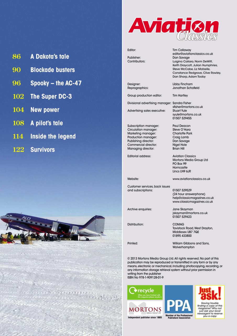 Aviation Classics Preview Pages