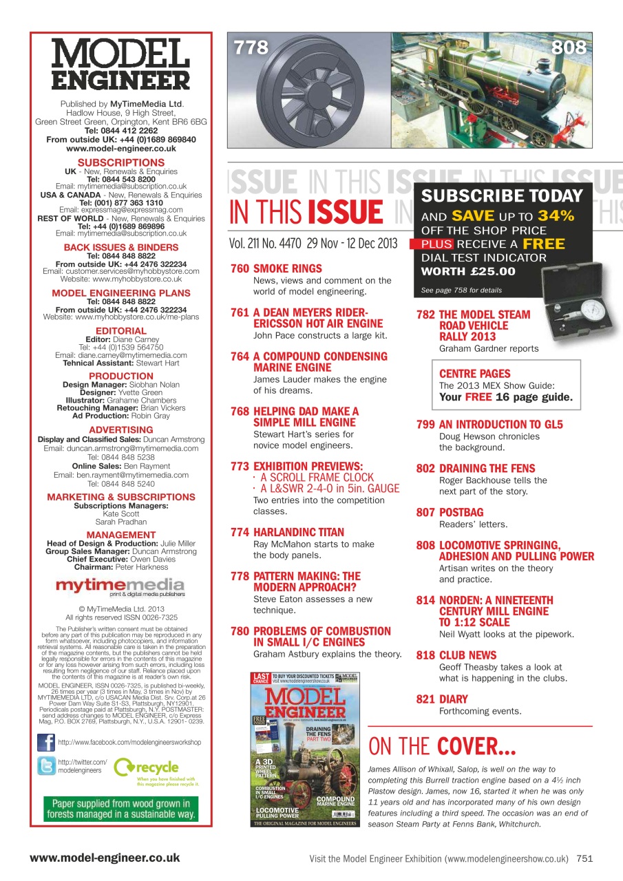 Model Engineer Preview Pages