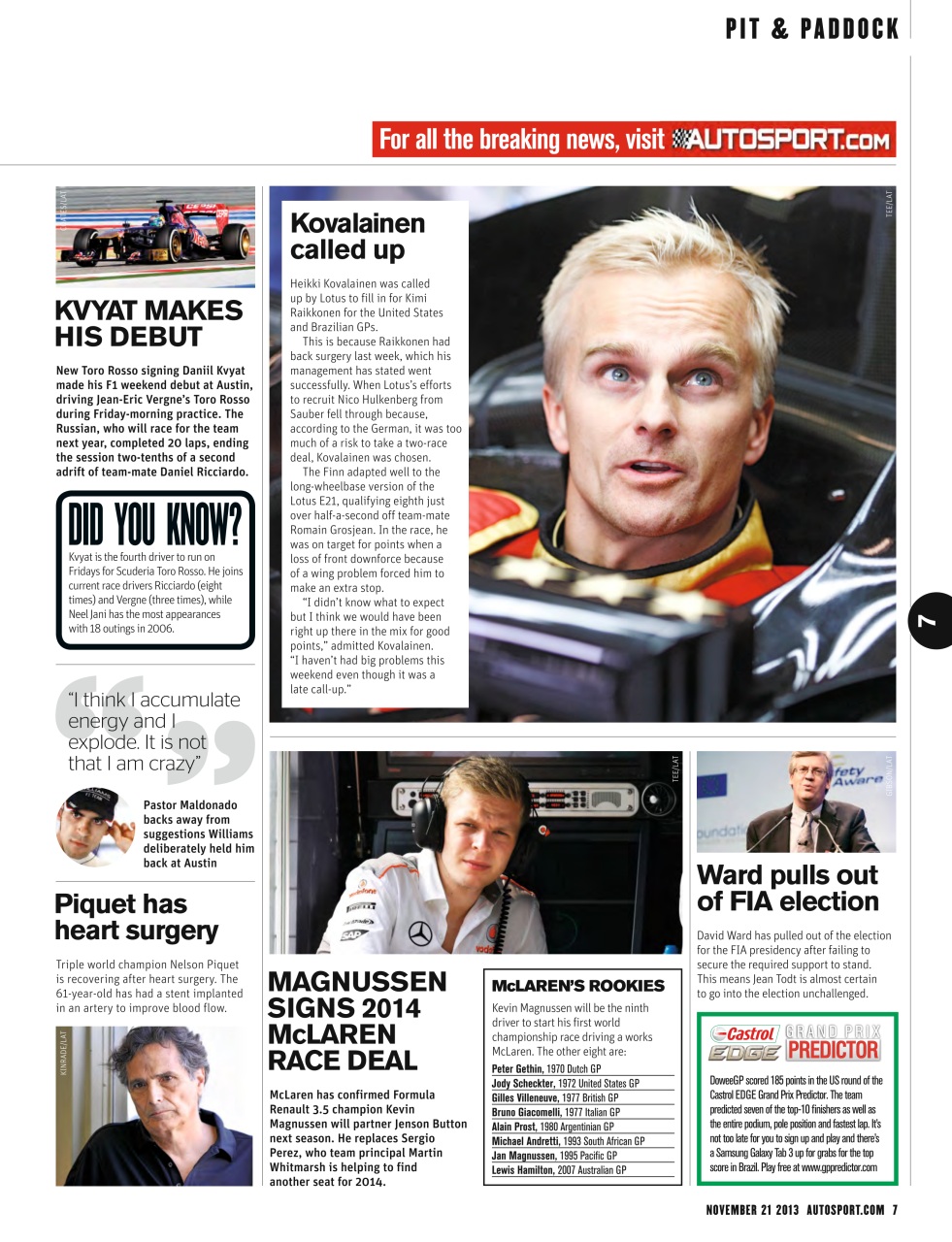 Autosport Preview Pages