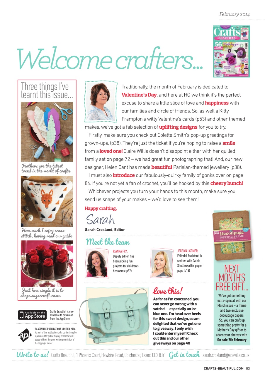 Crafts Beautiful Preview Pages