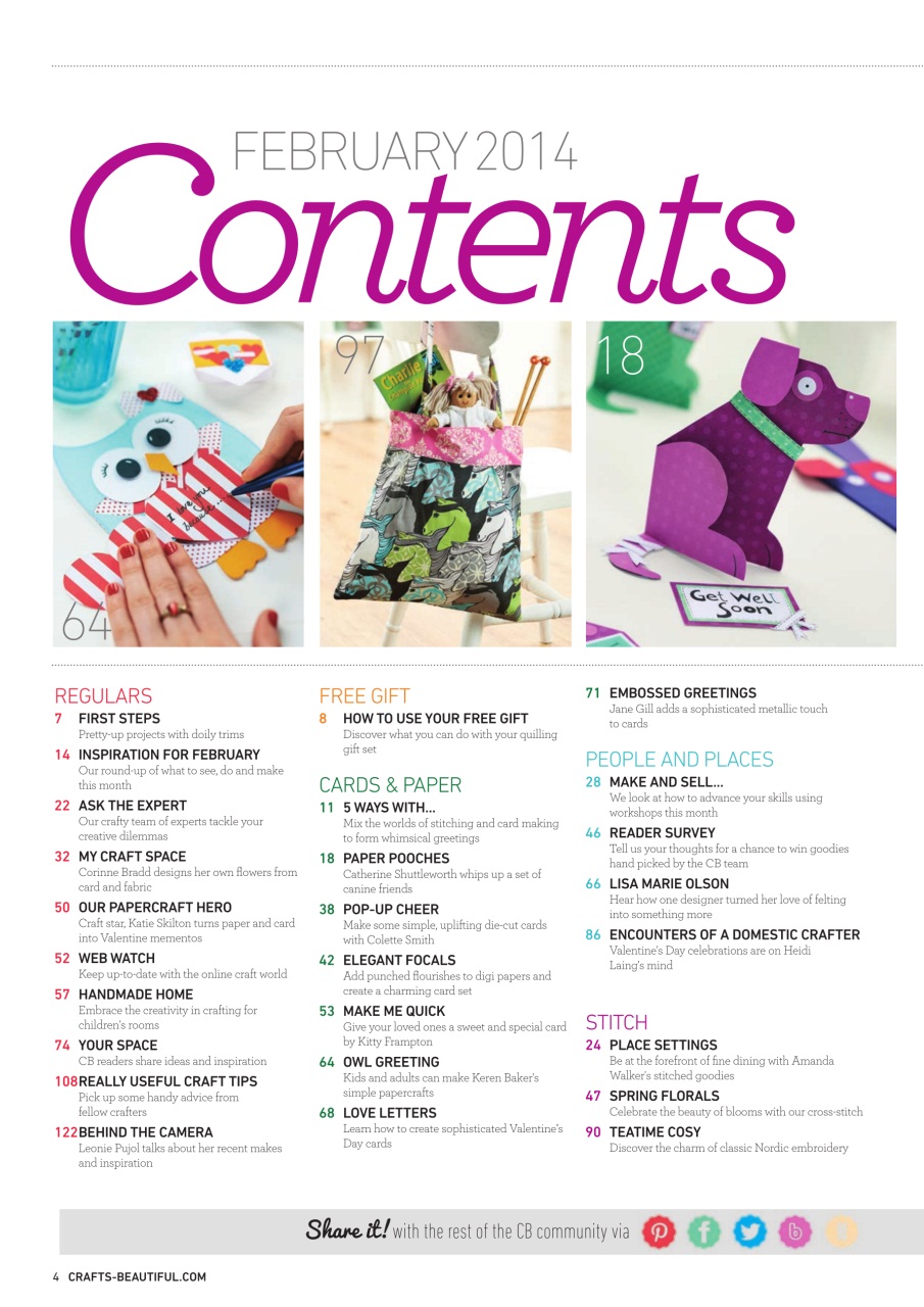 Crafts Beautiful Preview Pages