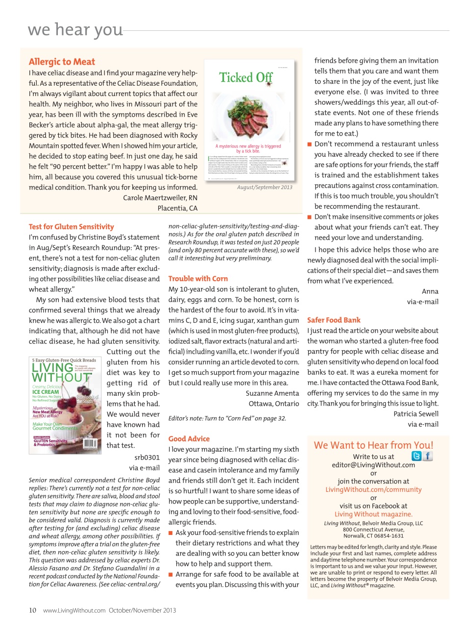 Gluten Free & More Preview Pages