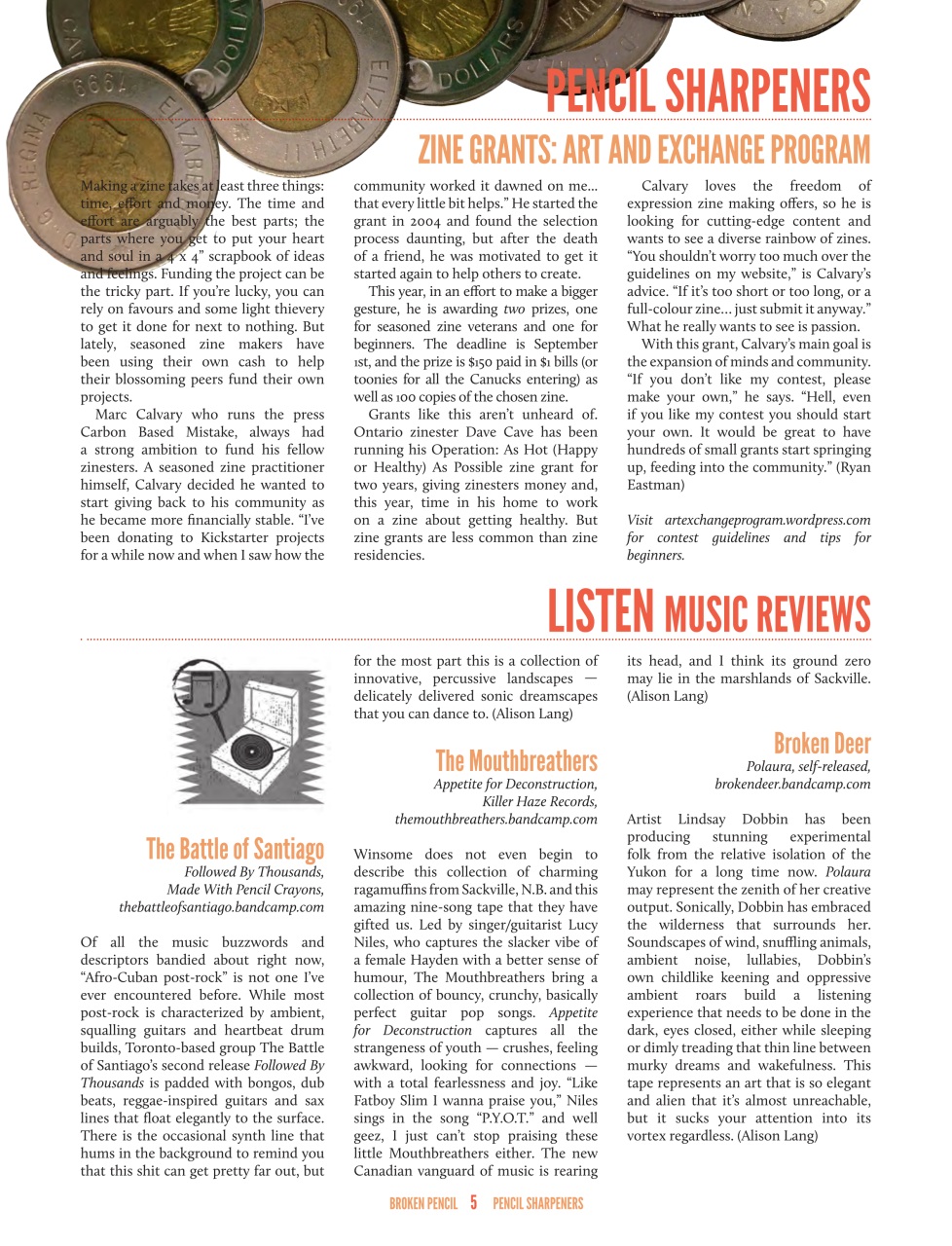 Broken Pencil Preview Pages