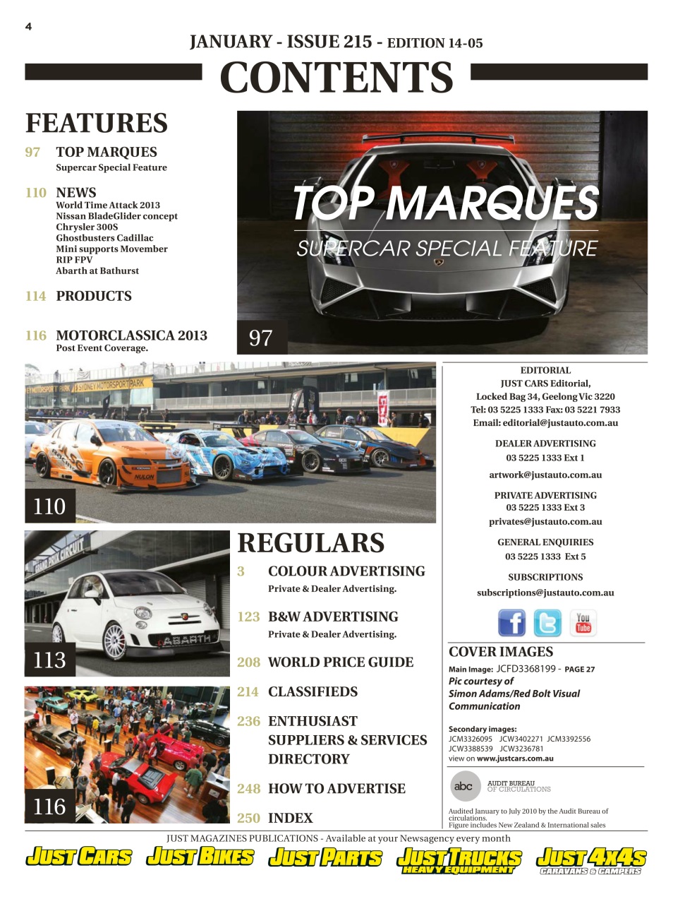 JUST CARS Preview Pages